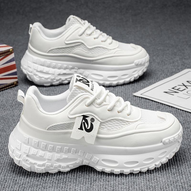 Men's Shoes for Men's Summer Trendy Casual Sports Shoes for Running Non Slip Thick Sole and High Rise Inwards