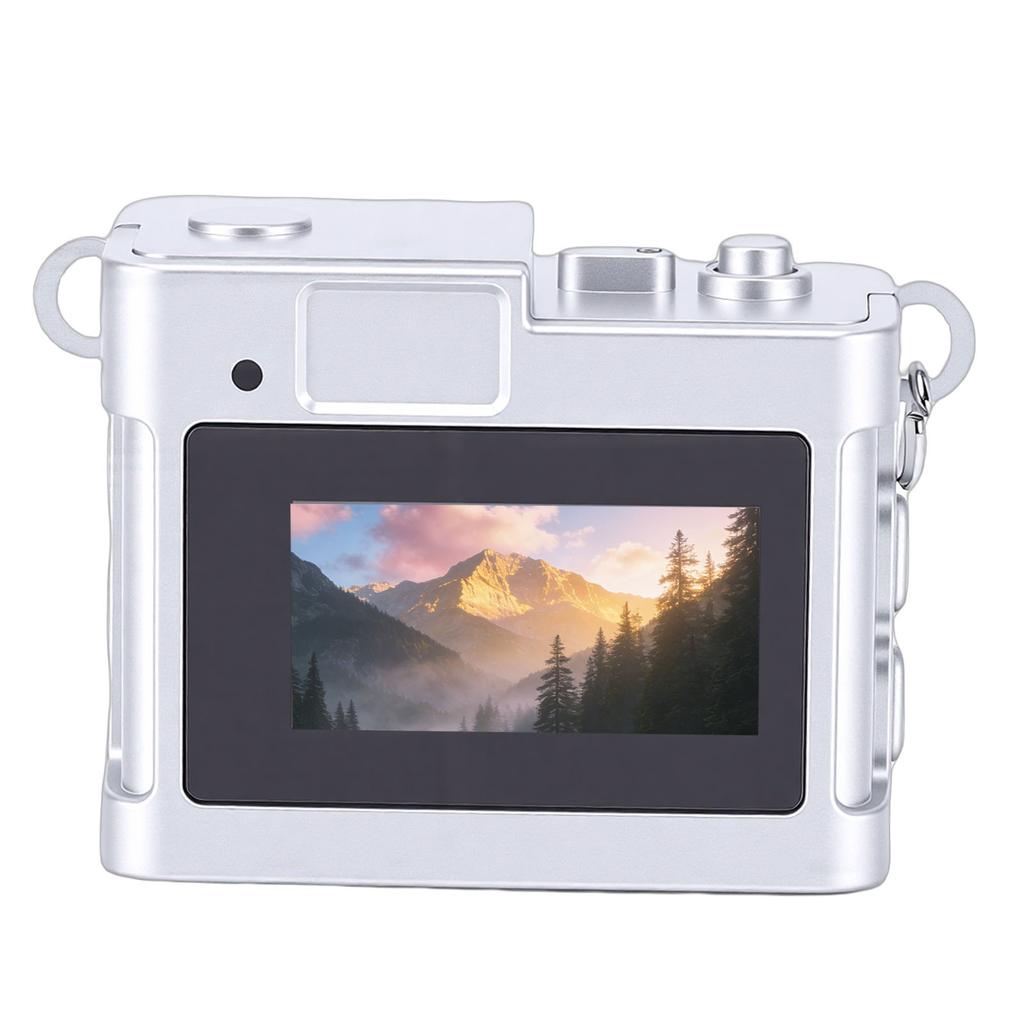 Keychain Camera HD Retro Digital Tiny Portable Pocket Camera CCD Fun Gadget with LED Light 4 Filters for Travel Study