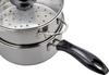 Wahei Freiz Pot with IH Stainless Nabeya Daisaku One-handed Two-tiered Steamer, 18cm, Compatible, Steel, NR-7732