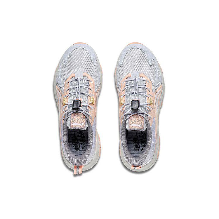 Li Ning Kinder Stoßdämpfung Rebound Mesh Reflektierend Low Top Laufschuhe Kinder Laufschuhe YKFT056-2