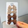 4Pcs Baby Bows Hair Clip For Kids Girls Solid Color Hairpins Barrettes Handmade Headwear Hair Accessories 2.1Inches