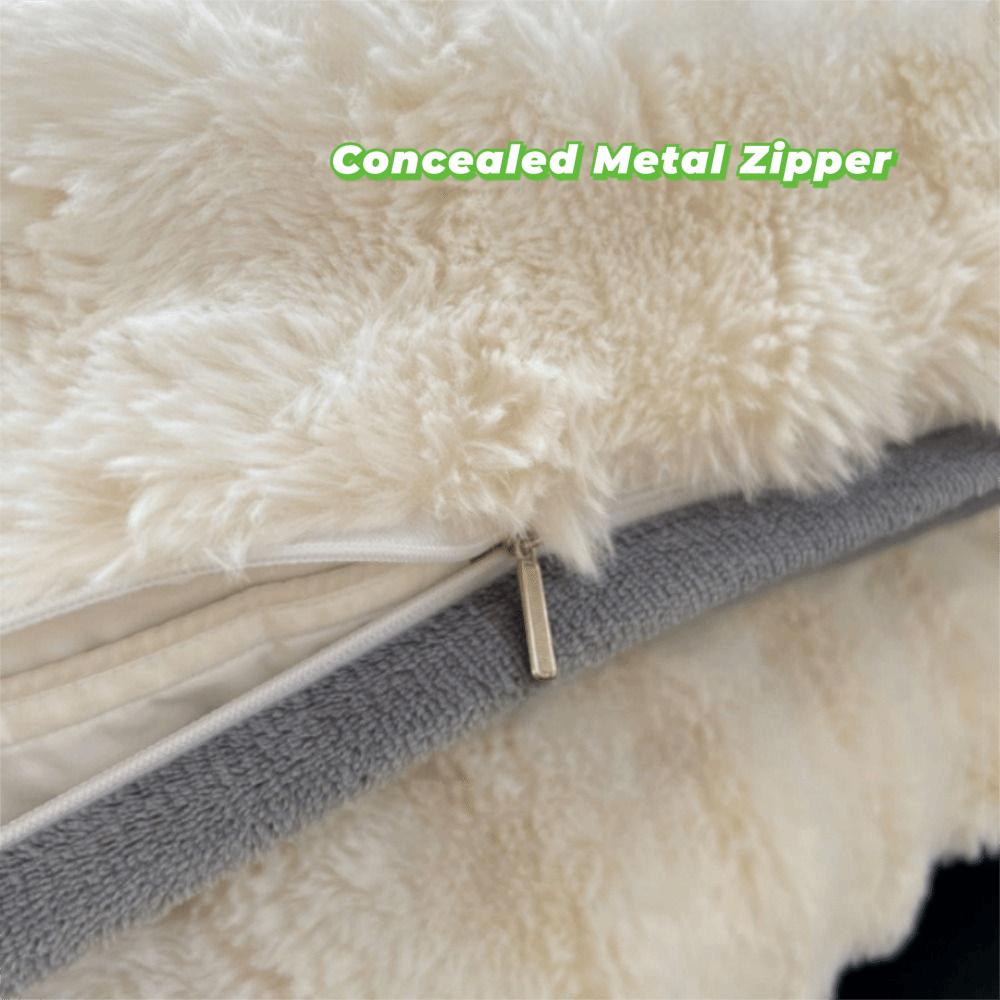 Soft Winter Pillow Cover Extended Double People Pillow Comfortable Plush Long Pillowcase Bedroom