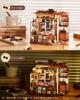 Rolife Miniature House Kit Dollhouse DIY LED 3D Puzzle Chocolate Shop Handmade Kit Doll's House