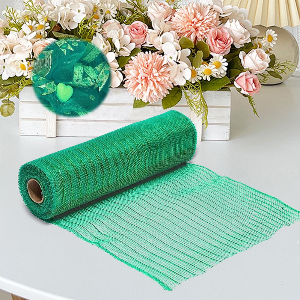 10 Yards Mesh Ribbon for Wreaths Festival Wreaths Mesh Ribbon Mesh Ribbbon Rolls for Handmade Crafts