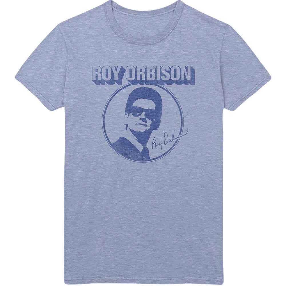Roy Orbison Photo Circle T-Shirt Blue New Unisex T-Shirt XXXL