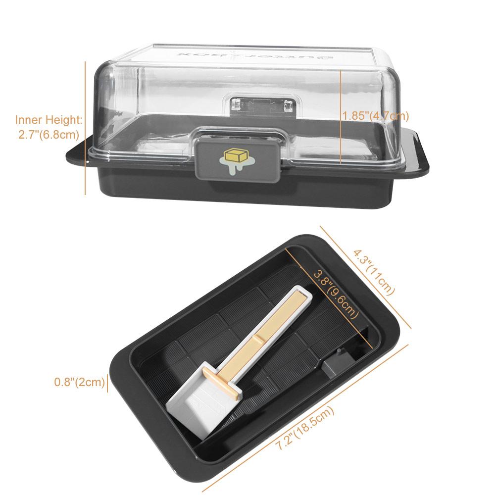 Clear Lid Butter Slicer Box Fresh-keeping Cheese Keeper Portable Butter Storage Box  Kitchen Baking