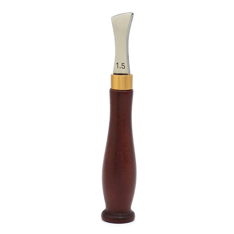 Leather Creaser Steel Ebony Blackwood Shallow Craft Mark Tool F17 20 dropshipping