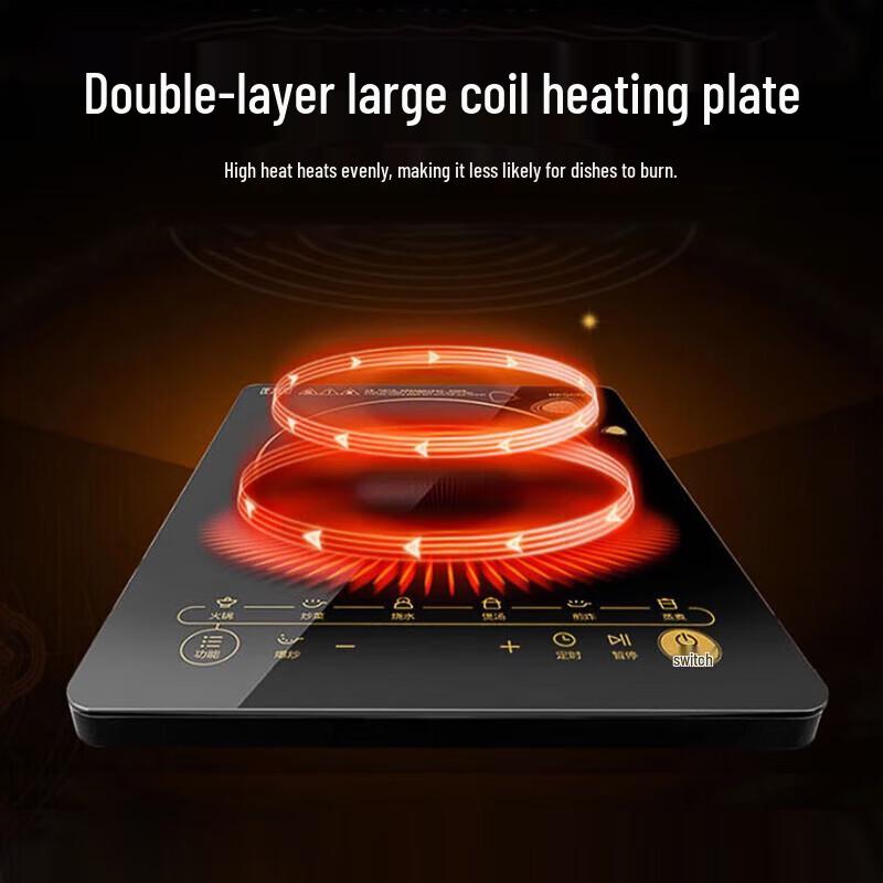 Midea Induction Cooker Set with Wok and Soup Pot CN Plug (adapter Included)