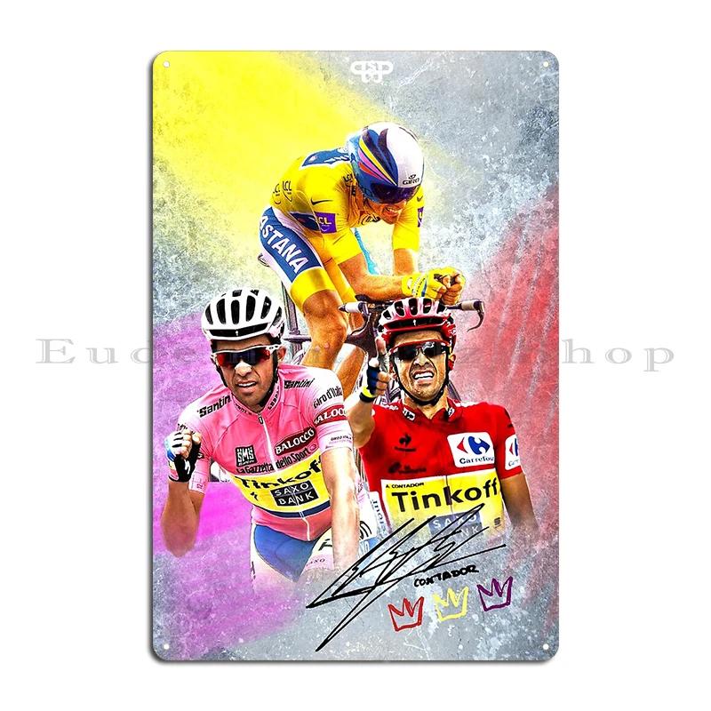 Tdf Official Poster Col Du Tourmalet Giro dItalia Metal Plaque Printing Garage Club Cinema Funny Tin Sign Poster