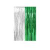 Color-Block Tinsel Curtain 1x2m - Festive Background for Christmas, Halloween, and Birthdays