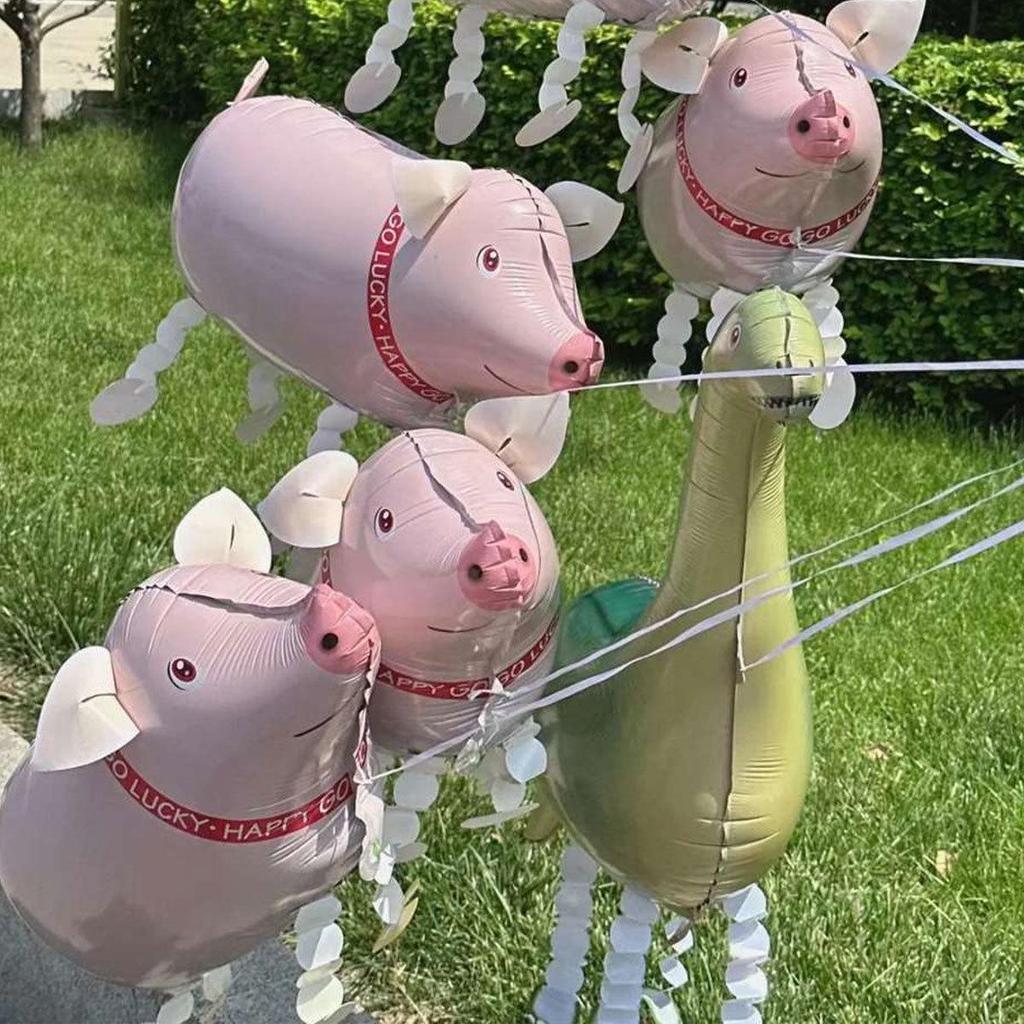 Chodící zvířecí balónky pro děti - Zábavní helioví mazlíčci na noční trhy