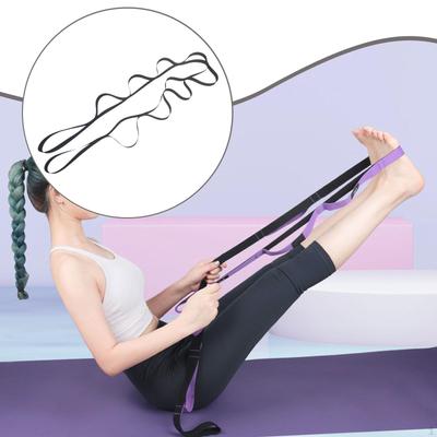 Stretching Strap with Loops Leg Stretcher Belt Pull Resistance Fitness Band Stretch Out