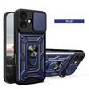 Armor Shockproof Case For Iphone 17 16 15 14 13 12 Pro Max PLus 12 13 Mini Car Magnetic Holder Ring Stand Camera Protector Cover