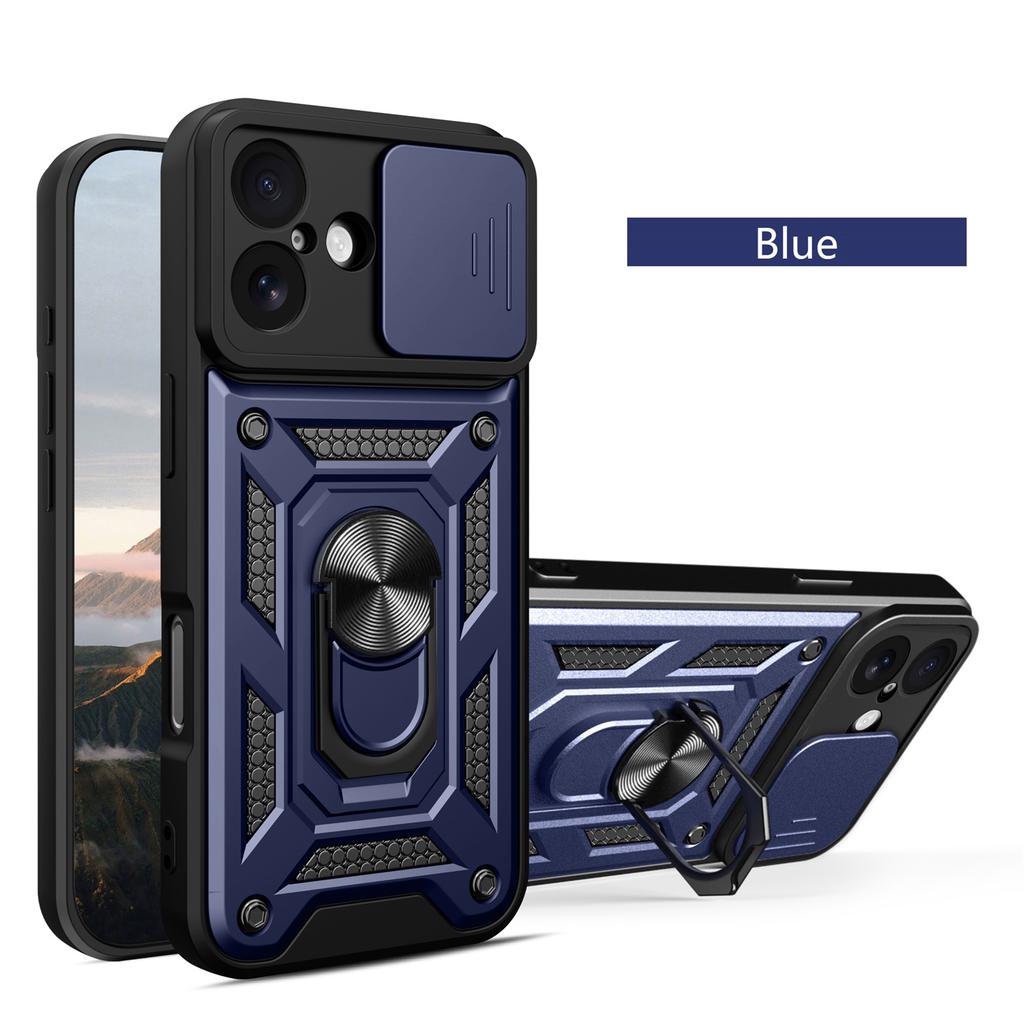 Armor Shockproof Case For Iphone 17 16 15 14 13 12 Pro Max PLus 12 13 Mini Car Magnetic Holder Ring Stand Camera Protector Cover
