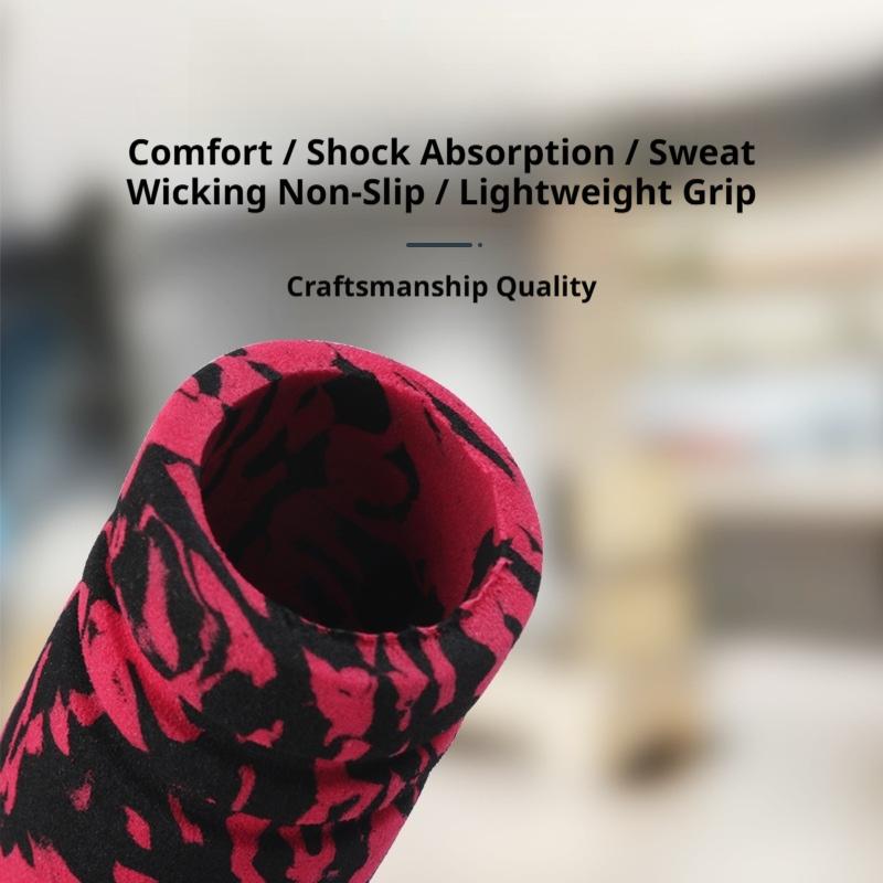 SEAMETAL 4pcs Soft EVA Motorcycle Handlebar Grips Non Slip Motorbike Handle Grips Cover Set For Scooter Motorcycle Accessories
