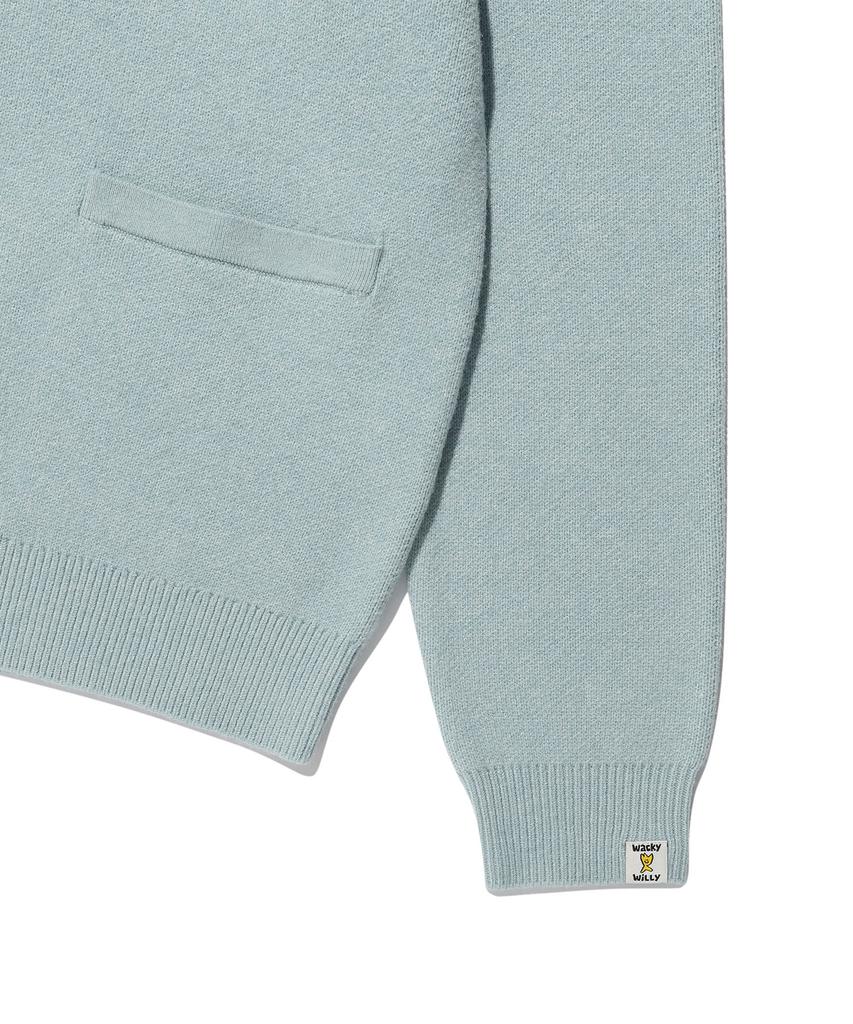 Wacky Willy V-Neck One-Point Cardigan Mint