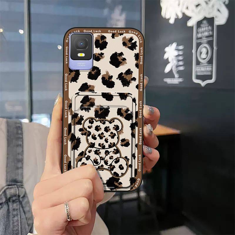 Full wrap TPU Phone Case For TCL 403 Cartoon Soft case Silicone Graffiti Card sleeve Dirt-resistant Cute Shockproof
