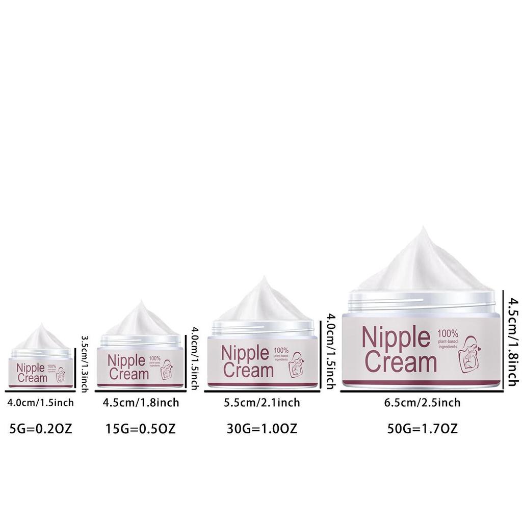 Nipple Cream with Pure Natural Plant-based Ingredients Nourishes the Skin with Gentle Hydration and Moisturizing Moisturizer