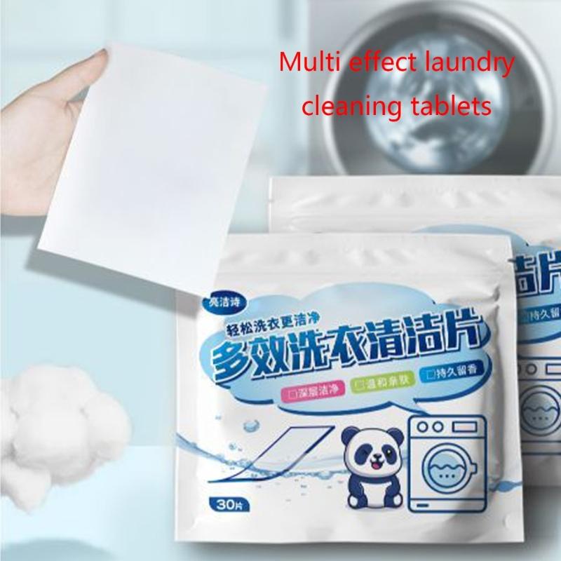 Ekologické Čisticí Tablety na Prádlo Proužky Mycí Disky Prací Prášek Mýdlo Změkčovač Detergent Pračka