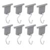 RV Awning Light Clips 8 Hangers 8 S Shaped Hooks 304 Stainless Steel Camping Awning Hooks for Outdoor Tent Home Party