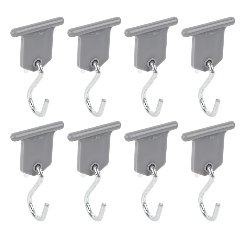 RV Awning Light Clips 8 Hangers 8 S Shaped Hooks 304 Stainless Steel Camping Awning Hooks for Outdoor Tent Home Party
