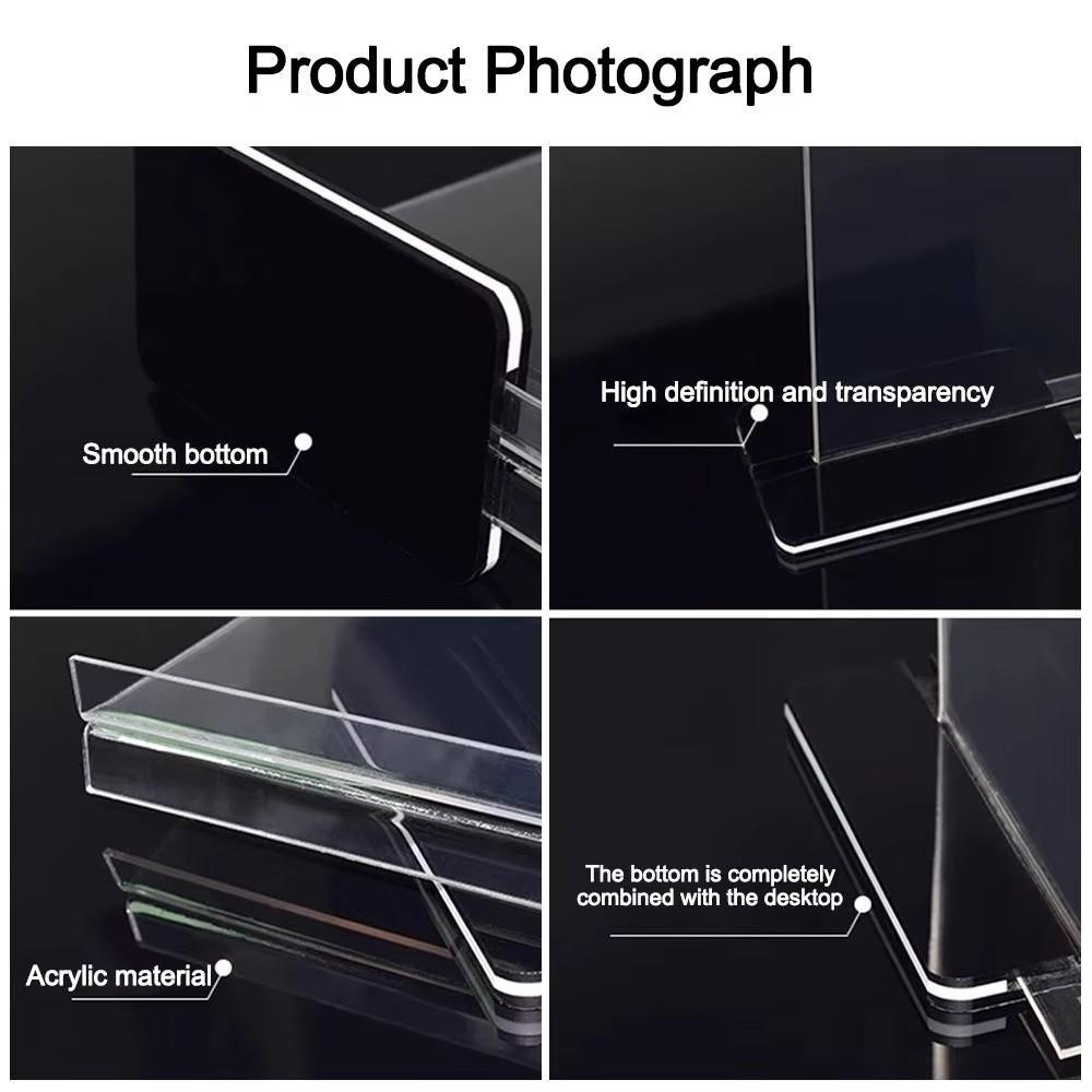 Transparenter Katalog-Menü-Display-Ständer Doppelseitiges Tischkarten-Schild Neuer Foto-Display-Rahmen