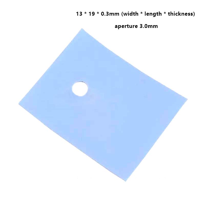 100Pcs To-220 Insulation Pads Heatsink Thermal Pad Soft Silicone Sheet Insulation Cloth