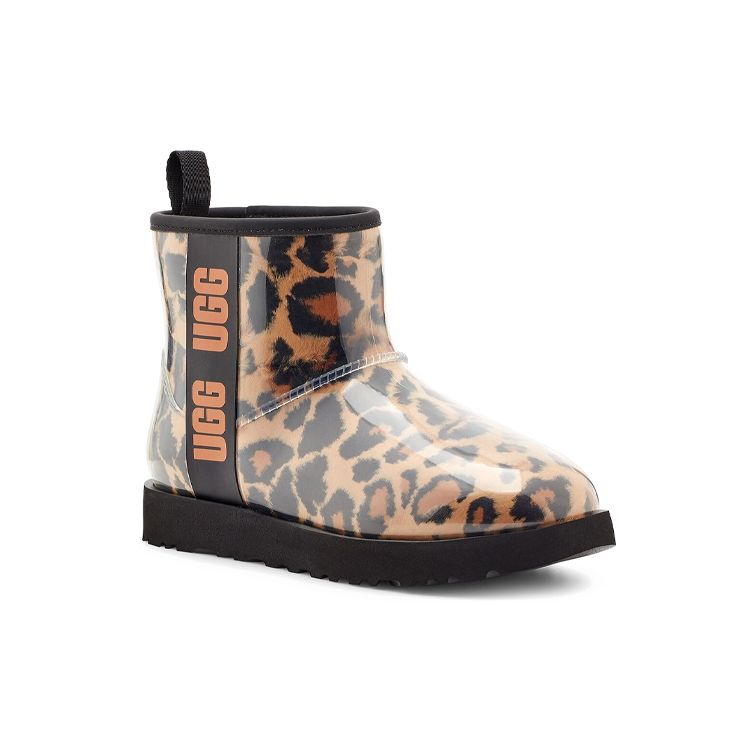 UGG Klasické Průhledné Mini Teplé Odolné Protiskluzové Ležérní Krátké Sněhule Dámské boty Leopard 1122512-BTC