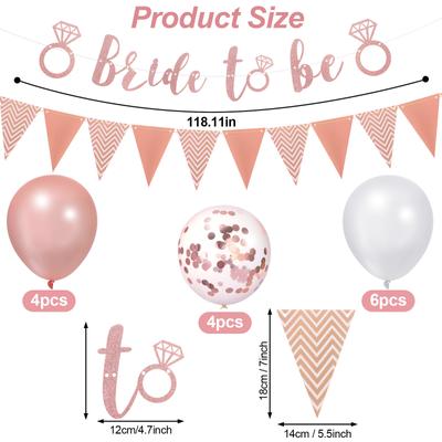 16 Adet Gül Altın Gelin Olmak İçin Elmas Afiş Süslemeleri Bekarlığa Veda Partisi Malzemeleri Dekor