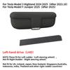 Glasses Case for Tesla Model Y Juniper 2025 2026 Silicone Magnetic Left-hand Drive Glasses Organizer Box Car Interior Accessorie