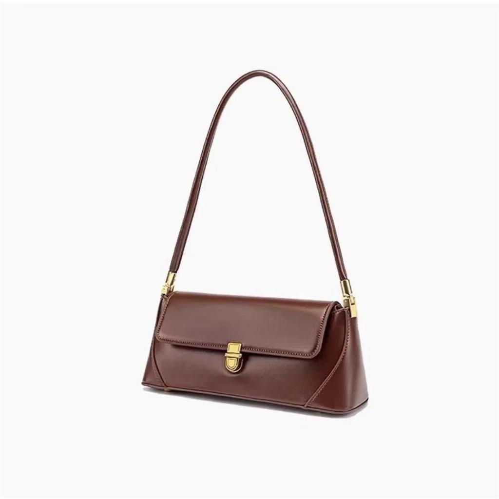 Textured Fashion Retro Baguette Underarm Bag Versatile Shoulder Messenger Bag Trendy