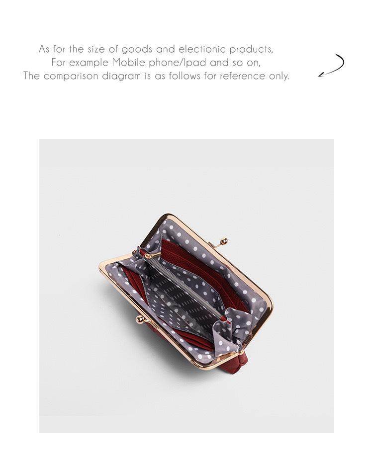 Retro Women's Long Clutch Bag with Folding Clasp and Ample Storage