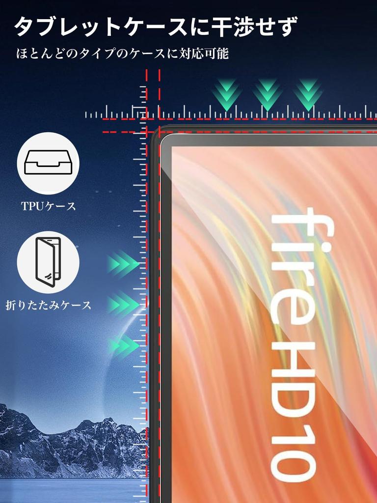 For HD 10 Protective Film 13th Generation Tempered Glass Film 9H Hardness HD 10 2023 Tablet Inch Film Salywin Shock Protection Good Transparency Water