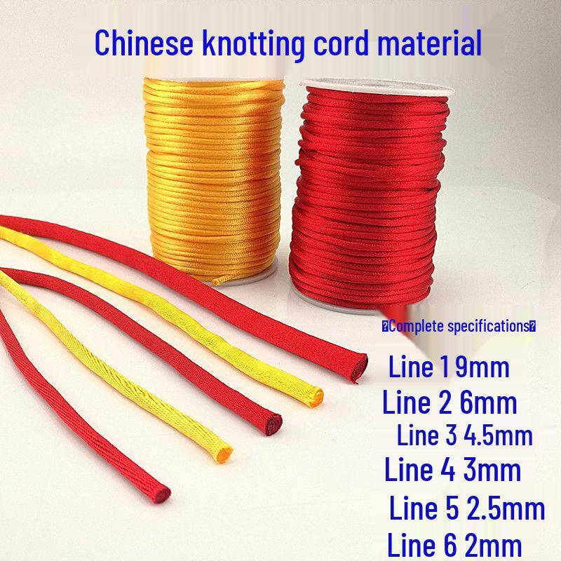 Red Chinese Knot Weaving Cord