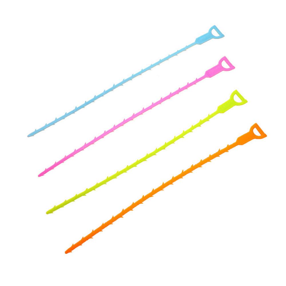 Silicone World Sink Pipe Drain Cleaner Pipeline Hair Cleaning Kitchen Bathroom Shower Sewer Clog Plastic Hook Dredging Tools