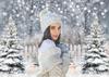 Avezano Winter Photography Backdrop Glitter Snowy Forest Pine Tree Background Snow Christmas Xmas Holiday Party Decor Ba