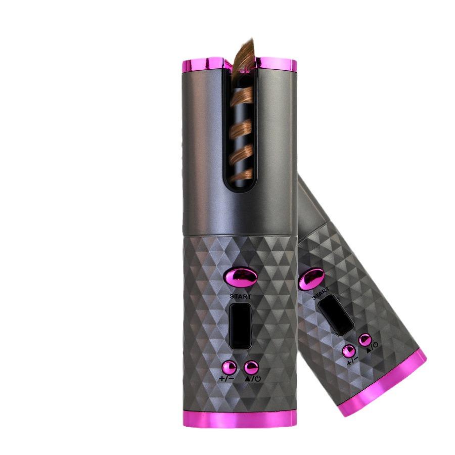 Rechargeable Wireless Mini USB Automatic Curling Iron - Gentle on Hair
