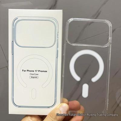 Compatibile con iPhone 17 Pro Max: Custodia Telefonica Trasparente Magnetica Anti-Caduta