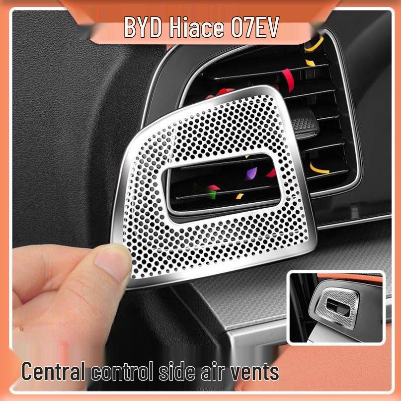 Stainless Steel Dust Cover for BYD Sea Lion 07EV Console Air Vent