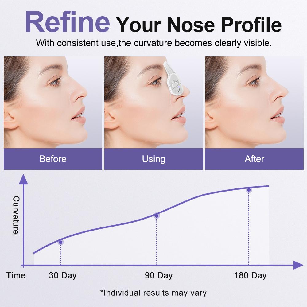 Newly Upgraded EMS Nose Shaper Sculpting Massager Clip Silicone Pulse Technology Lift-Up High Bridge Beauty Nose Tool