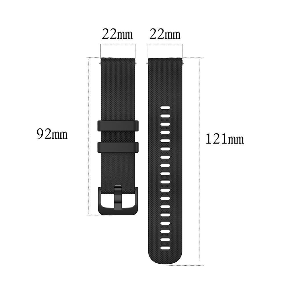 Silicone Watch Band for Xiaomi Haylou Solar LS05 Mi Color Smartwatch Strap Black