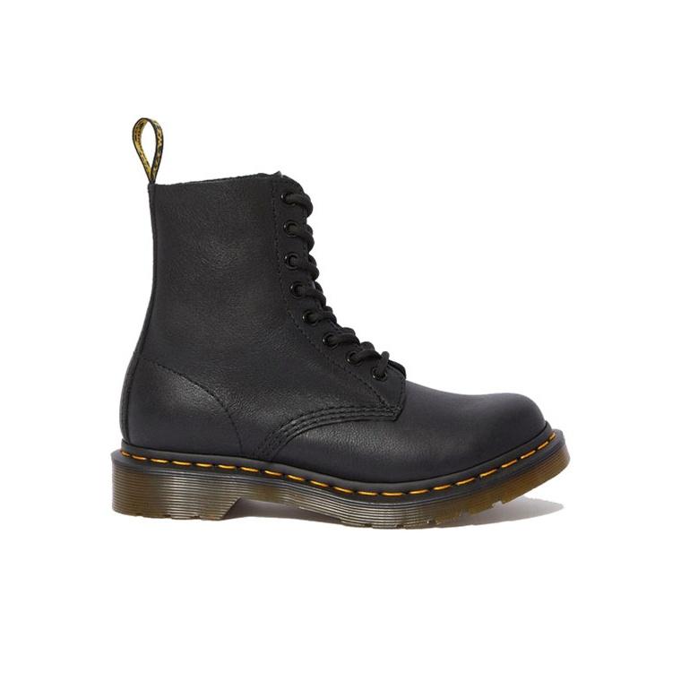 Dr. Martens 1460 Pascal Virginia Botas De Cuero Con Cordones Negro Mujer Zapatillas 13512006