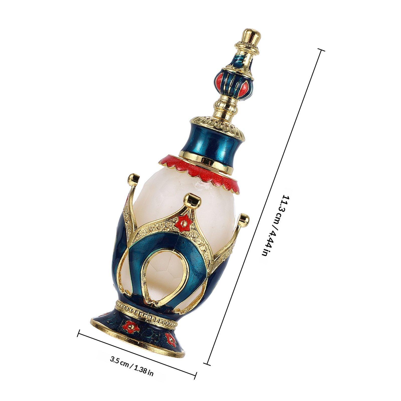 25Ml Exquisite Middle Eastern Style Glass Perfume Bottle Empty Vintage Decorative Retro Arabic Oil Dropper Bottle for Mothers