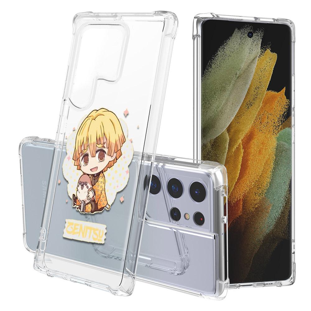 Demon Slayer Anime japonské průhledné pouzdro na telefon Samsung S10 S20 Fe S21 S22 S8 S9 Plus S21ultra S22ultra nárazuvzdorné kryty