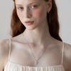 (92.5 Silver) Delicate Cross Pendant Necklace Nz2490