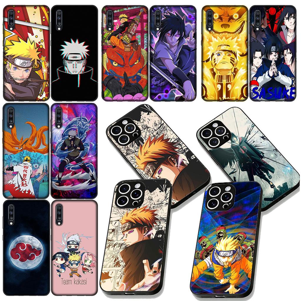Sasukes N-Narutos Akatsukis Phone Case for Samsung Galaxy S22 S21 S20 FE Ultra Plus A35 A36 A37 A33 A34 A04 A71 Protective Cover
