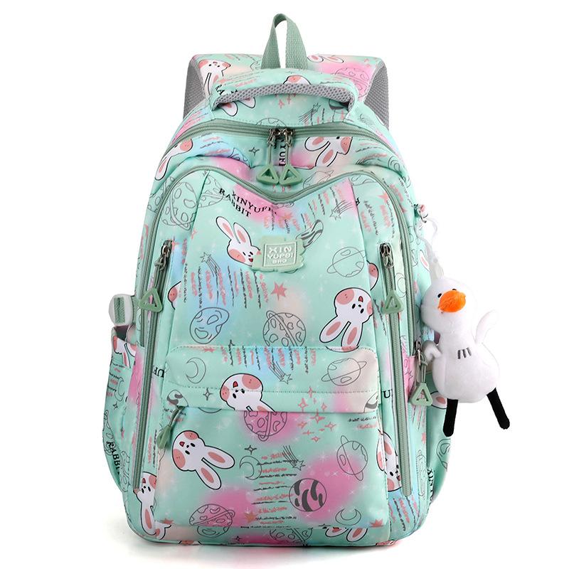 New Primary School Schoolbag, Children's and Girls' Grades 1-6, Sweet and Cute, Lightweight and Casual Junior High School Backpack