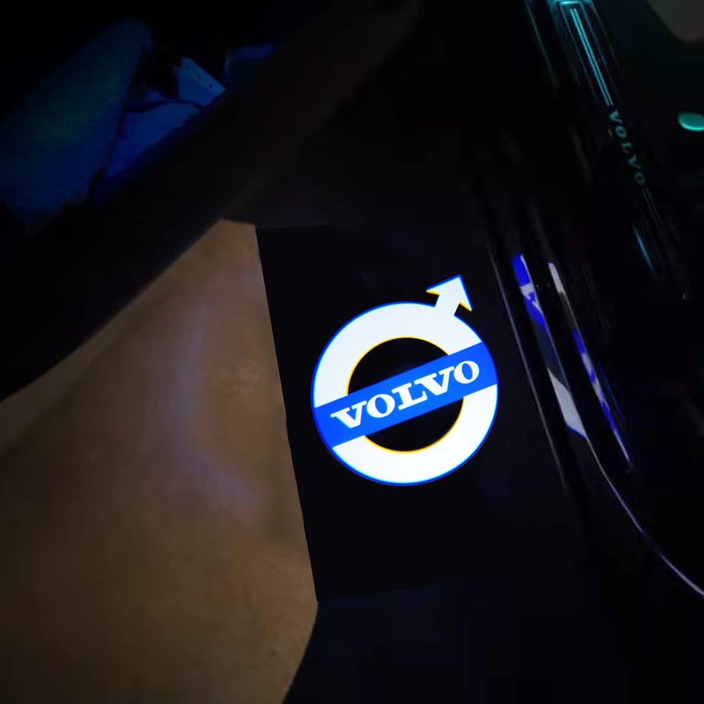 LED Courtesy Welcome Logo Ghost for Volvo XC90 Light, Light, Projection, Preventing, V40, V60, S60, S80, XC60, (Volvo 02)