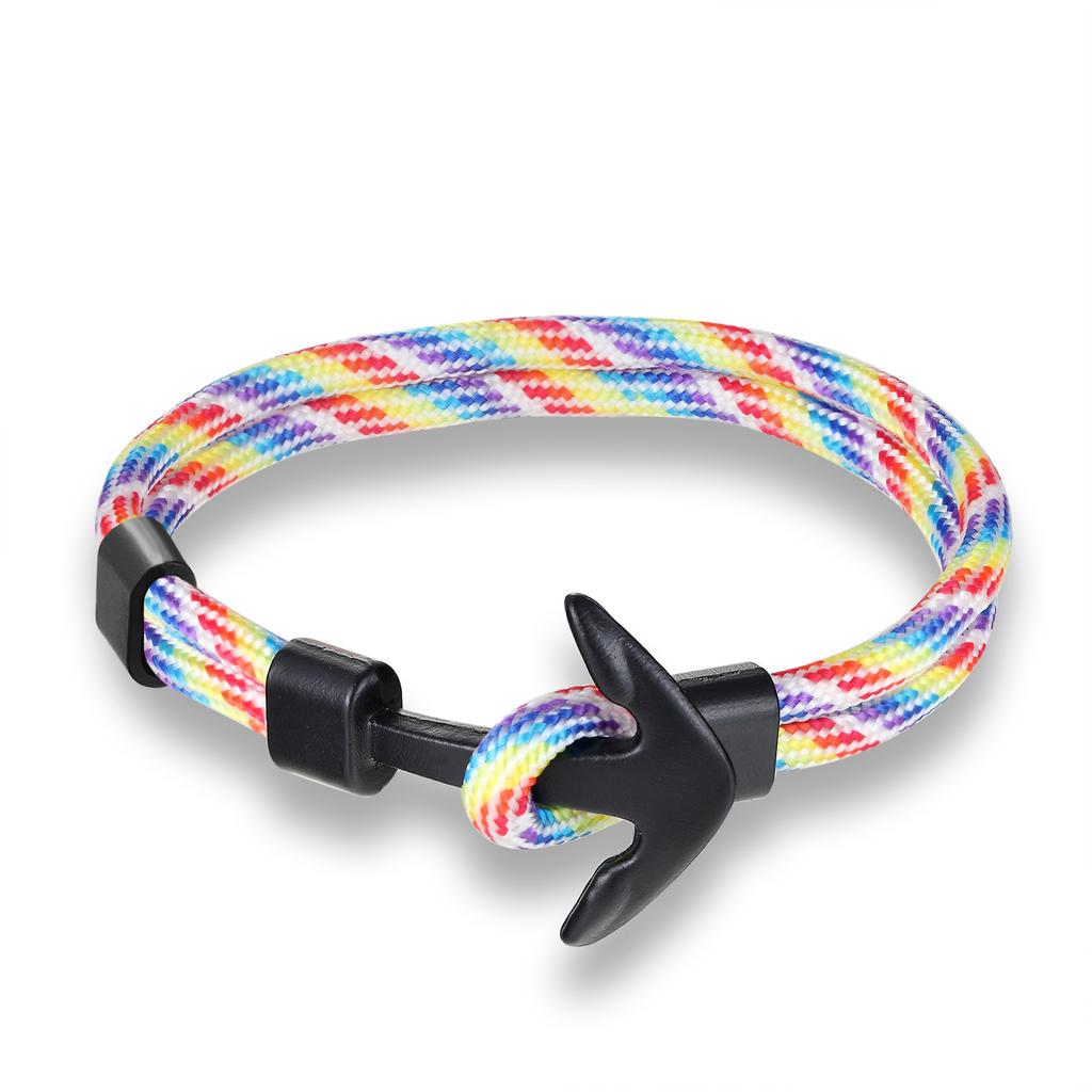 European and American Trends, Boat Anchors, Men's Aircraft Bracelets, Polyester Rope Jewelry