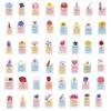 50PCS Vintage Flower Mirror Graffiti Stickes,Decoration Guitar Laptop Luggage DIY Waterproof Sticker